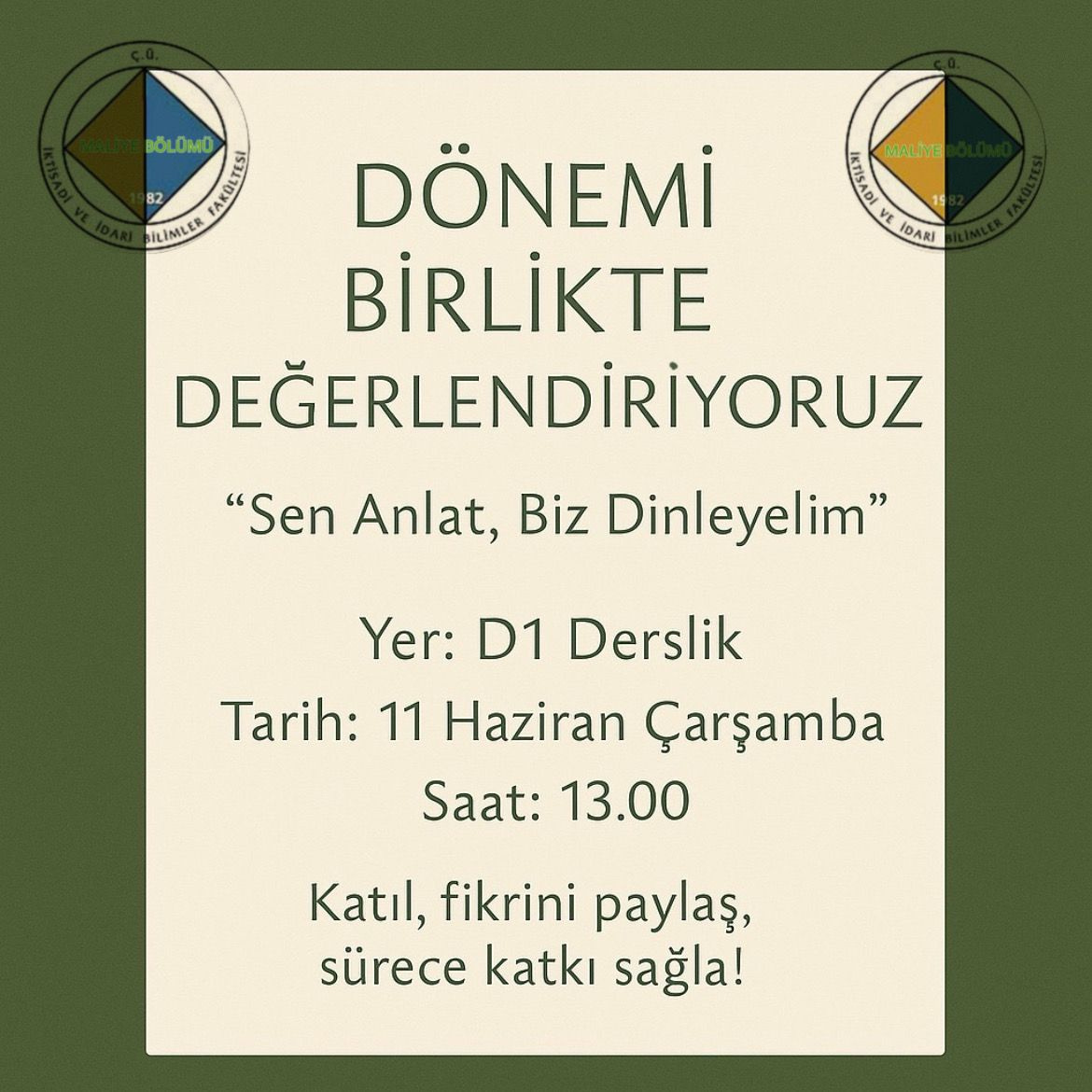 Dönemi Birlikte Değerlendiriyoruz
